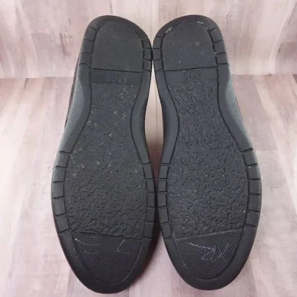 SAS Walking Shoes Womens 10.5 N Narrow Free Time Black Leather Orthotic Sneakers - Picture 7 of 10